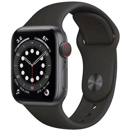 Apple Watch Series 6 in Space Grey with GPS + Cellular